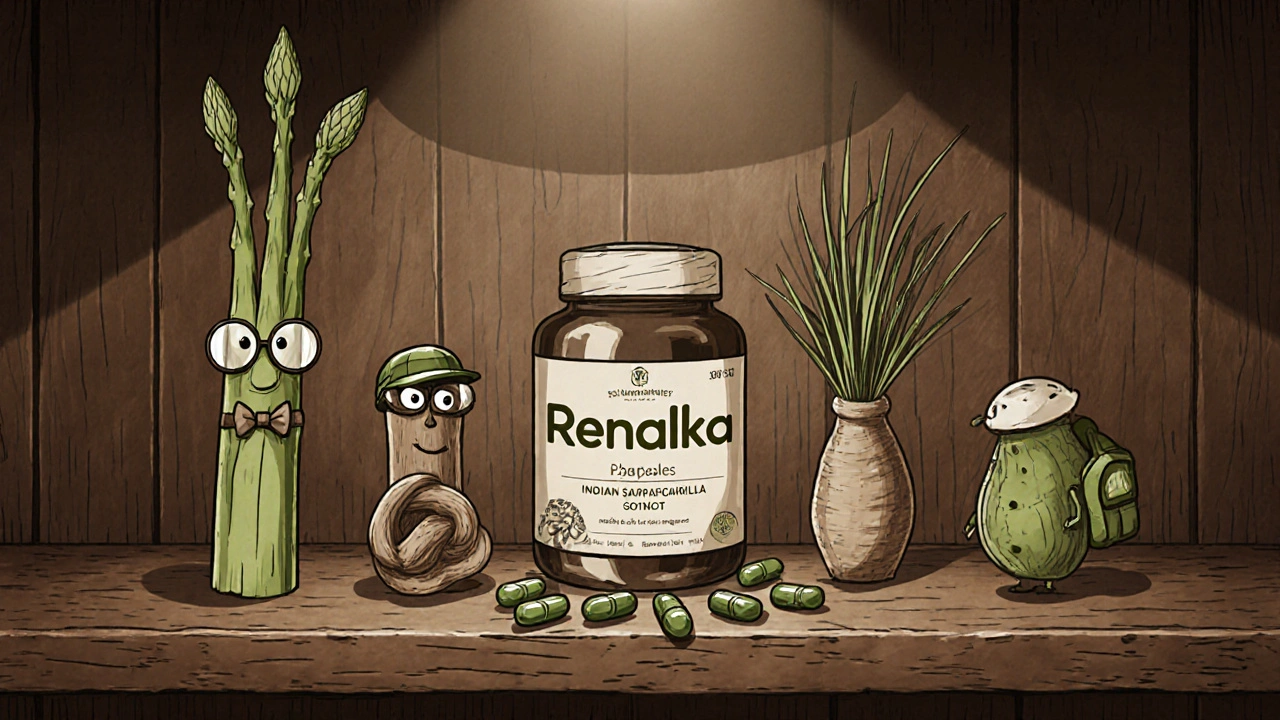Renalka vs Top Herbal Supplements: Asparagus, Indian Sarsaparilla, Small Caltrops & Nut Grass Compared